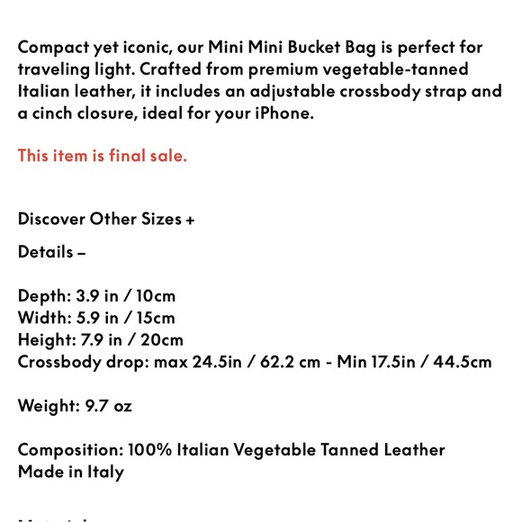 Mansur Gavriel Mini Mini Bucket Bag - Picture 5 of 8